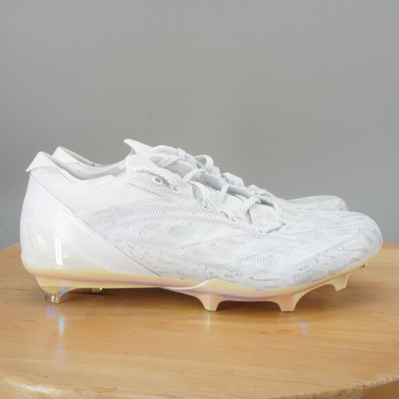Mens 5.5 / Womens 6.5 adidas Adizero Electric Speed Football Cleats Juice White - Picture 1 of 8